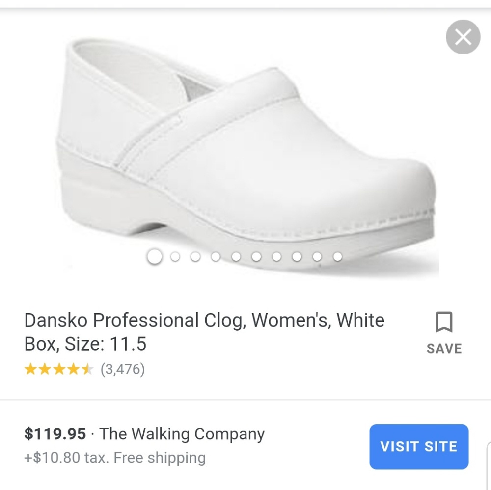 White dansko XP size 36 / 6